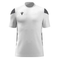 Tricou sport Macron Polis, Alb / Gri Antracit - imagine 2