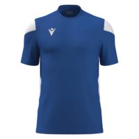 Tricou sport Macron Polis, Albastru Royal / Alb - imagine 2