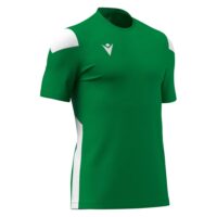 Tricou sport Macron Polis, Verde / Alb