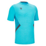 Tricou sport Macron Shedir, Turcoaz Fluo / Gri Antracit