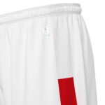 Pantaloni scurti sport Macron Skara eco, Alb / Rosu - imagine 5