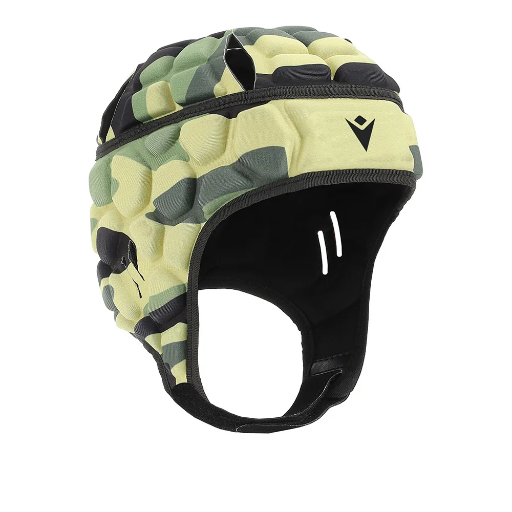 691233 Casca rugby Macron Helmet XE, Camuflaj Verde - imagine 1