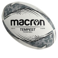 Minge rugby Macron Tempest, Alb / Negru (Nr. 3)