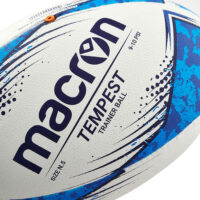 Minge rugby Macron Tempest, Alb / Albastru Royal (Nr. 5) - imagine 3