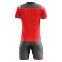 Set echipament fotbal Zeus Vesuvio, Rosu / Gri inchis - imagine 2