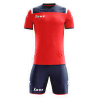 Set echipament fotbal Zeus Vesuvio, Bleumarin / Rosu