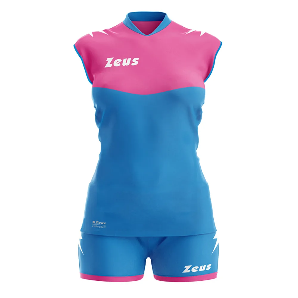 809_235_KIT-SARA-LIGHT-ROYAL-ROSA-FLUO-FRONTE-jpg.webp Set echipament volei dama Zeus Sara, Light Royal / Roz Fluo - imagine 1