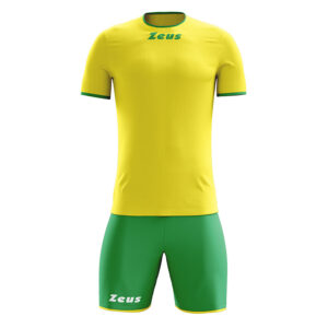 Set echipament fotbal Zeus Sticker, Galben / Verde