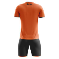 Set echipament fotbal Zeus Sticker, Portocaliu Fluo / Negru - imagine 2