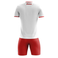 Set echipament fotbal Zeus Sticker, Alb / Rosu - imagine 2