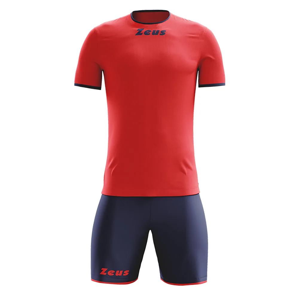 Set echipament fotbal Zeus Sticker, Rosu / Bleumarin - imagine 1