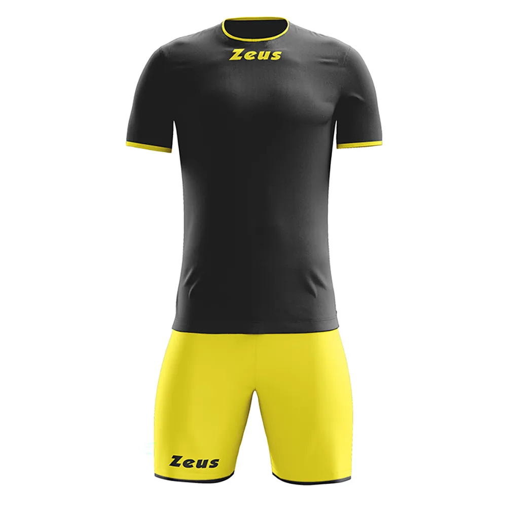 Set echipament fotbal Zeus Sticker, Galben / Negru - imagine 1