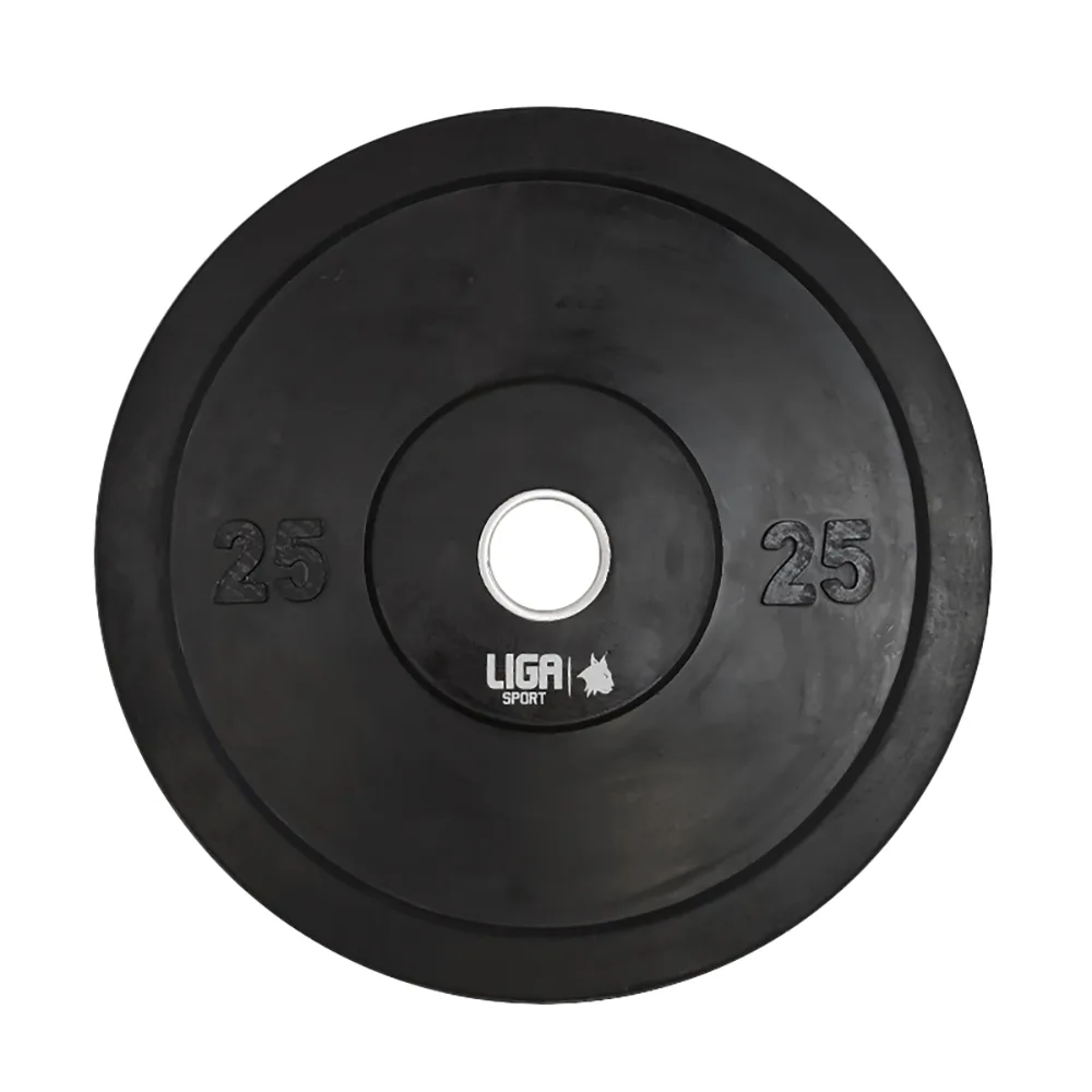 Disc bumper haltere olimpice 25 kg Ligasport (Ø 50 mm) - imagine 1