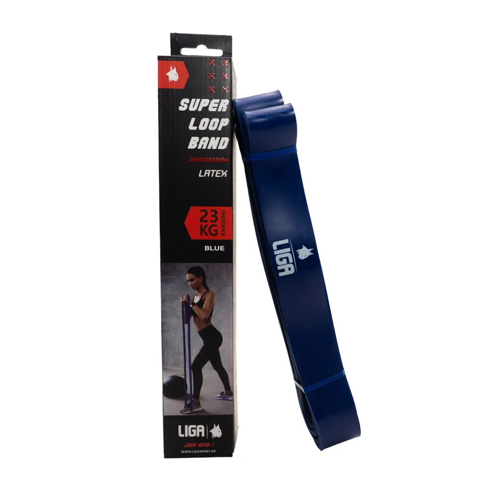 Heavy duty latex band Ligasport, Albastru (23 kg) - imagine 1