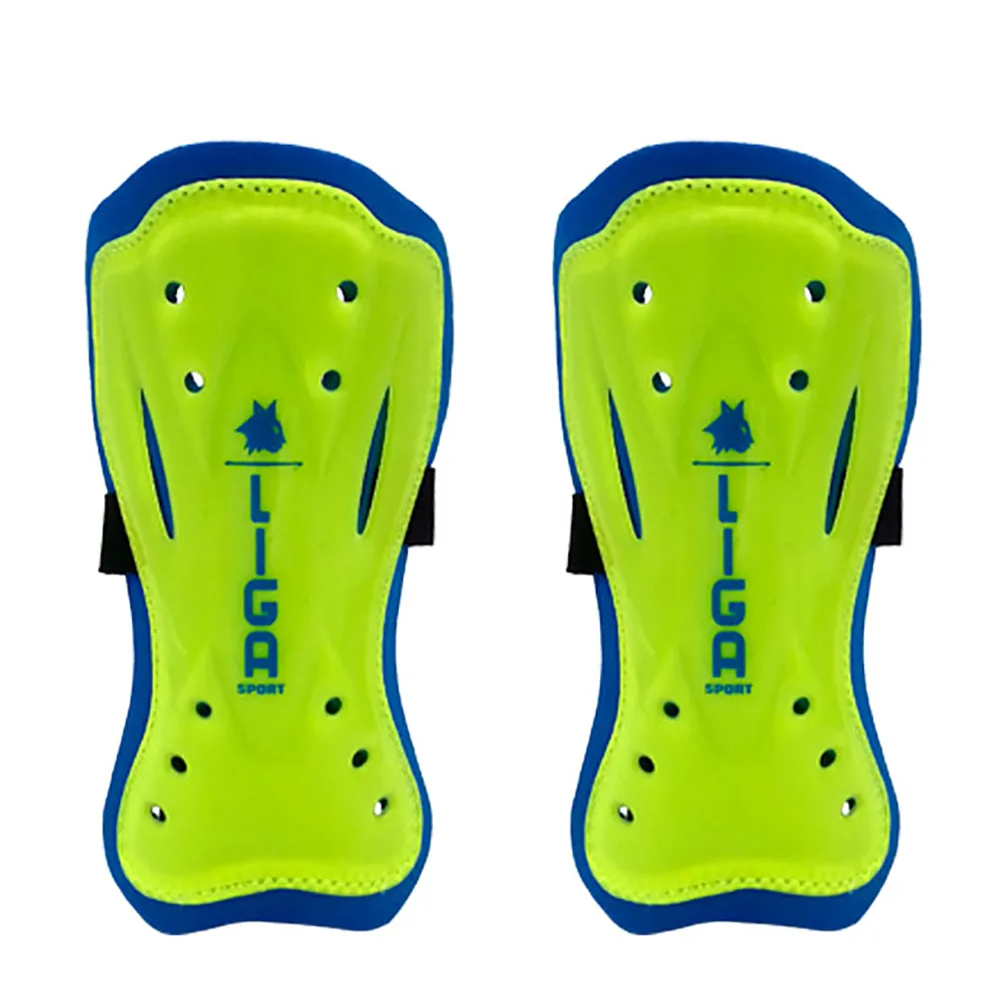 Aparatori fotbal Ligasport Economy, Galben / Albastru Royal - imagine 1
