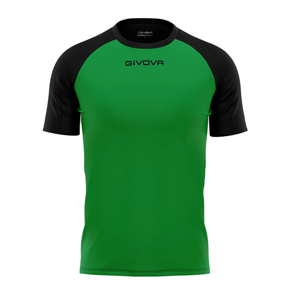 Tricou sport Givova Capo, Verde / Negru - imagine 1