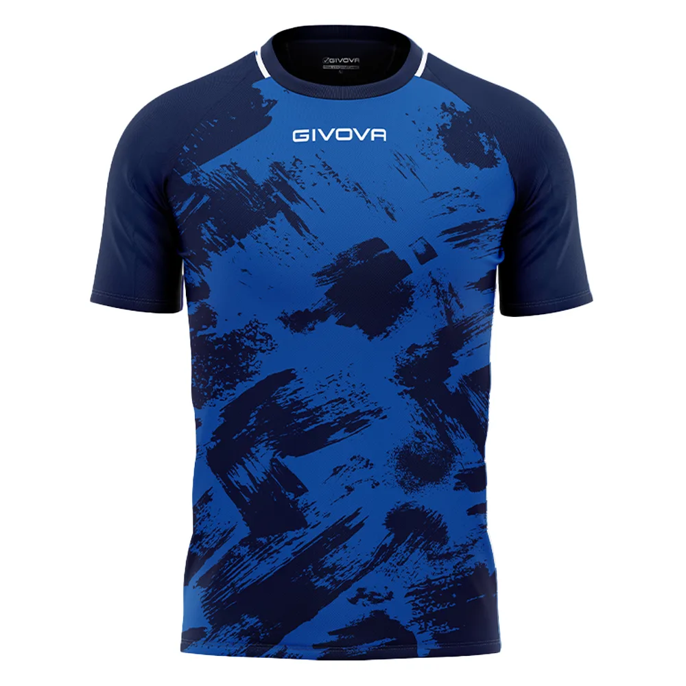 Tricou sport Givova Art, Albastru Royal / Bleumarin - imagine 1