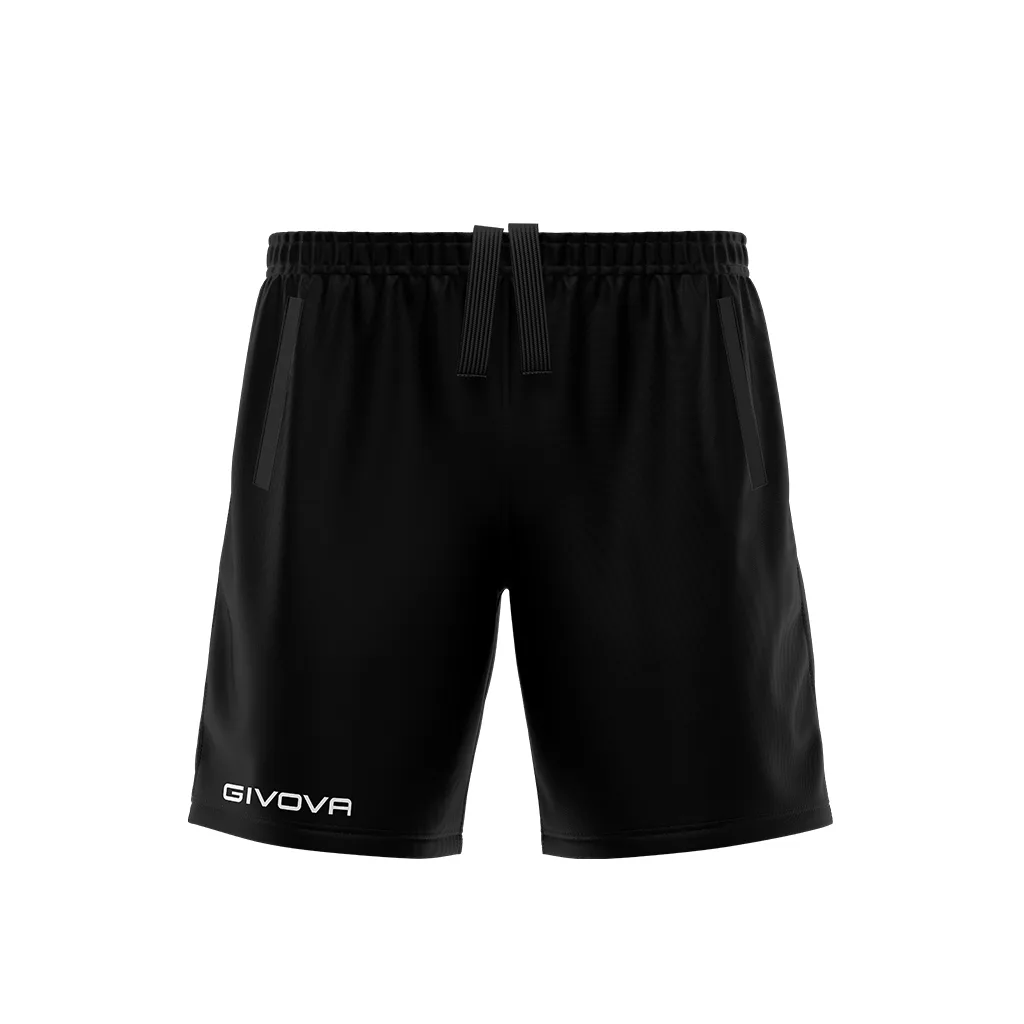 Pantaloni scurti sport Givova Pocket, Negru - imagine 1