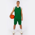 Set echipament baschet Joma Final II, Verde / Alb - imagine 3