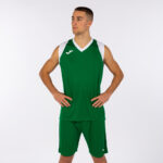 Set echipament baschet Joma Final II, Verde / Alb - imagine 4