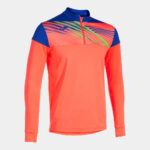 Bluza antrenament Joma Elite X, Coral Fluo / Albastru Royal