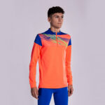 Bluza antrenament Joma Elite X, Coral Fluo / Albastru Royal - imagine 6