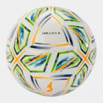 Minge fotbal Joma Halley II, Alb / Turcoaz Fluo (Nr. 5) - imagine 3