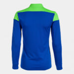Bluza antrenament dama Joma Elite X, Albastru Royal / Verde Fluo - imagine 2