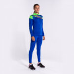 Bluza antrenament dama Joma Elite X, Albastru Royal / Verde Fluo - imagine 6
