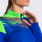 Bluza antrenament dama Joma Elite X, Albastru Royal / Verde Fluo - imagine 10