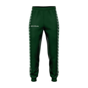 Pantaloni lungi Givova Terry Band, Verde inchis